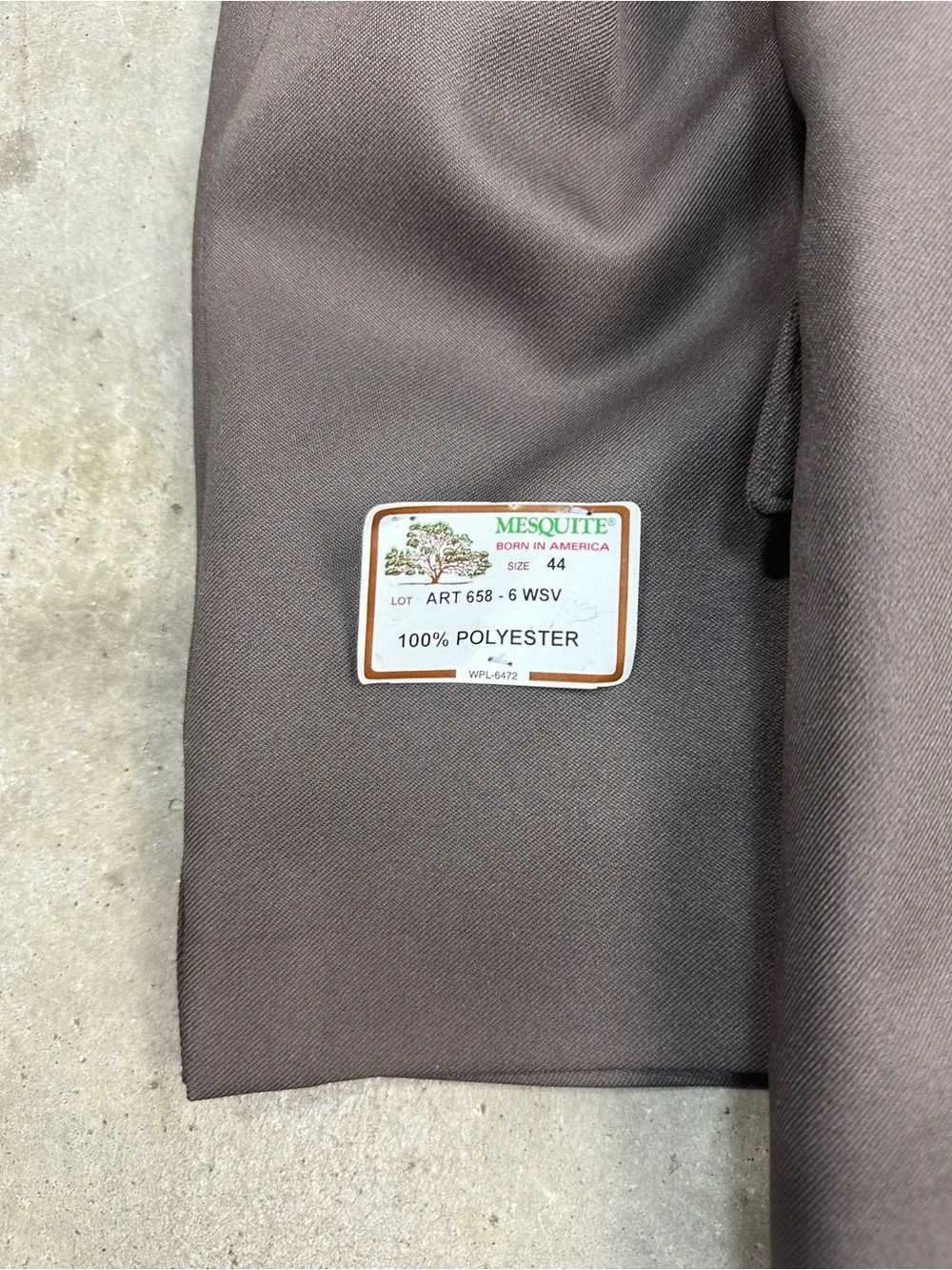 Vintage Dead Stock Mesquite Taupe Brown Western Blazer